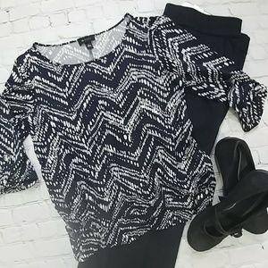 NWOT AB Studio 3/4 Sleeve Blouse